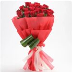 Romantic 20 Red Roses Bouquet - Image 3