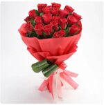 Romantic 20 Red Roses Bouquet - Image 2