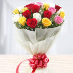 10 mixed roses bouqet
