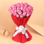 40 pink roses bouquet