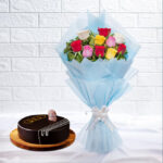 Mix flower and truffle cake