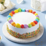Rainbow Vanilla Cake