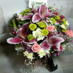 Lilly Flowers Box Arrangement