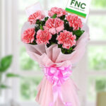 8 carnation Flower Bouquet