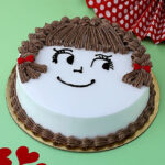 Cute Love Chocolate Cake