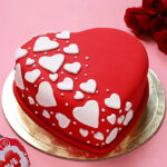 Heart Shape Fondant Truffle Cake