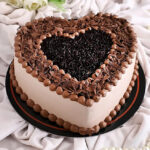 Heart Shape Creamy Chocolate Cake