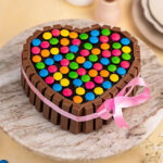 Heart Shape Kitkat Cake