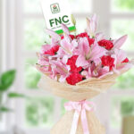 Lily and Carnation Flowers Bouquet