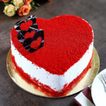Heart Shape Red Velvet Cake